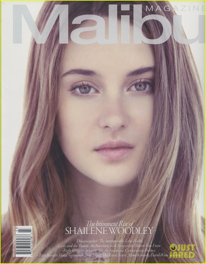 Shailene Woodley xinh đẹp ấn tượng trên trang bìa tạp chí Malibu, ấn phẩm mới nhất.